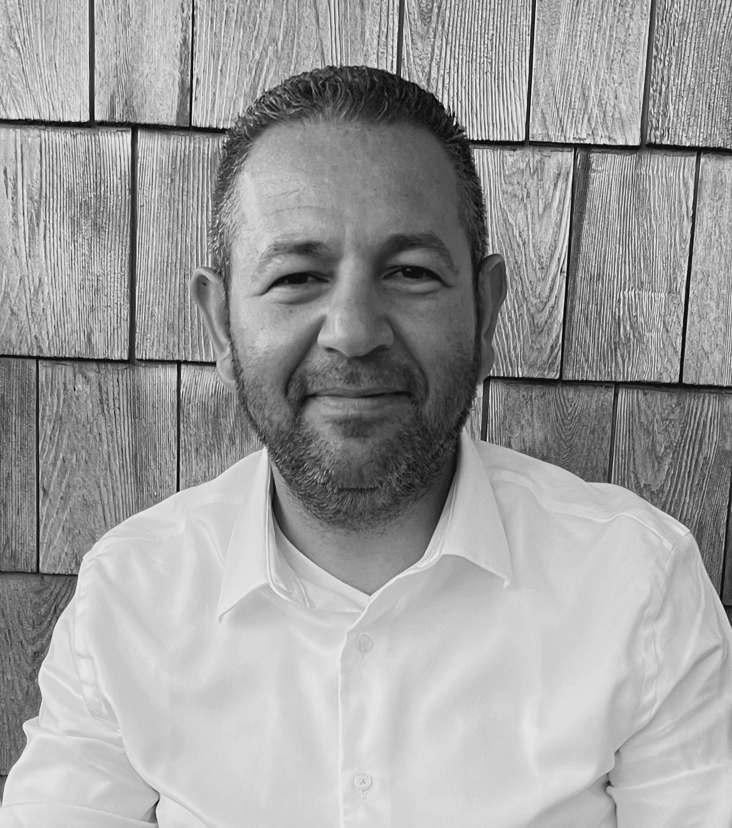 Mustafa Sualp, Founder and CEO of Sociail, in professional black and white portrait